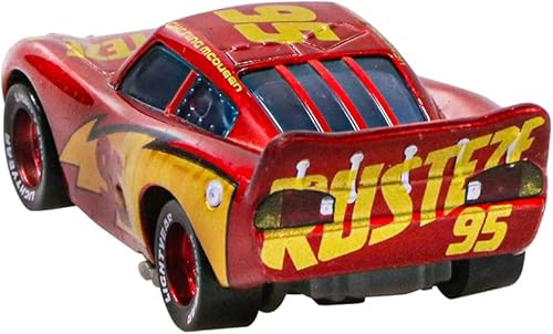 Miniatura 4 de Cars Movie Toys 2 3 McQueen Mater Chick Hicks Doc Hudson The King Ramirez Vehículos de juguete fundidos 155 para niños (McQueen A)