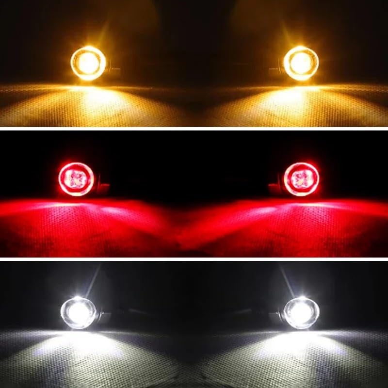 Kierunkowskazy motocyklowe Kierunkowskaz Motocykla | Kierunkowskaz motocykla 12 V DRL wskaźnik przednia tylna lampa tylna(2Pcs Red Amber)