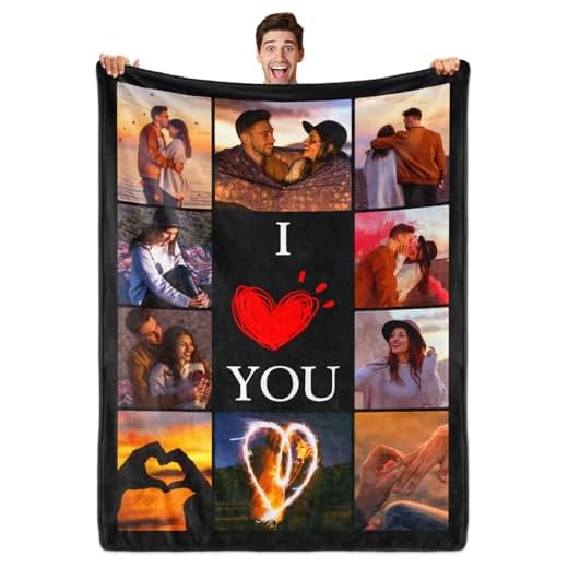 Sparklove Custom Blanket with Photos, Personalized Blankets with Picture, I Love You Girlfriend Boyfriend Couples Gifts, for Birthday Christmas Women Men Adult Kids Mom Dad Wife Husband