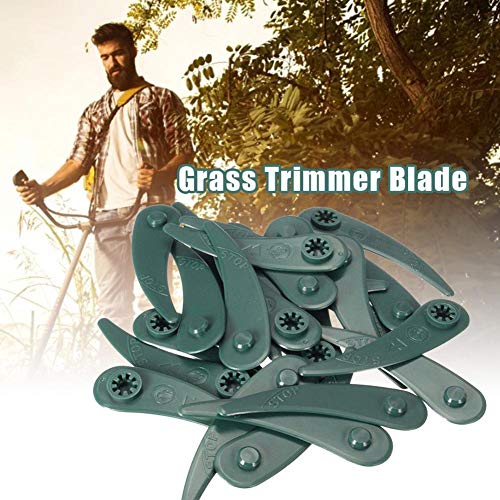 N/C Grass Trimmers,25PCS Plastic Trimmer Replacement Blades, Grass Mower Blade Universal Outdoor Brush Cutter Strimmer Head Blades for Bosch Art 26-18Li Art 23-18 Li Trimmer