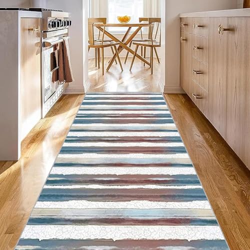 Alfombra de bambú para cocina con diseño moderno lavable 7