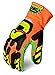 Ironclad LPI-OC5-04-L Low Profile Impact Open Cuff Cut 5 Oil & Gas Safety Gloves, (1 Pair) Large, Orange and Black