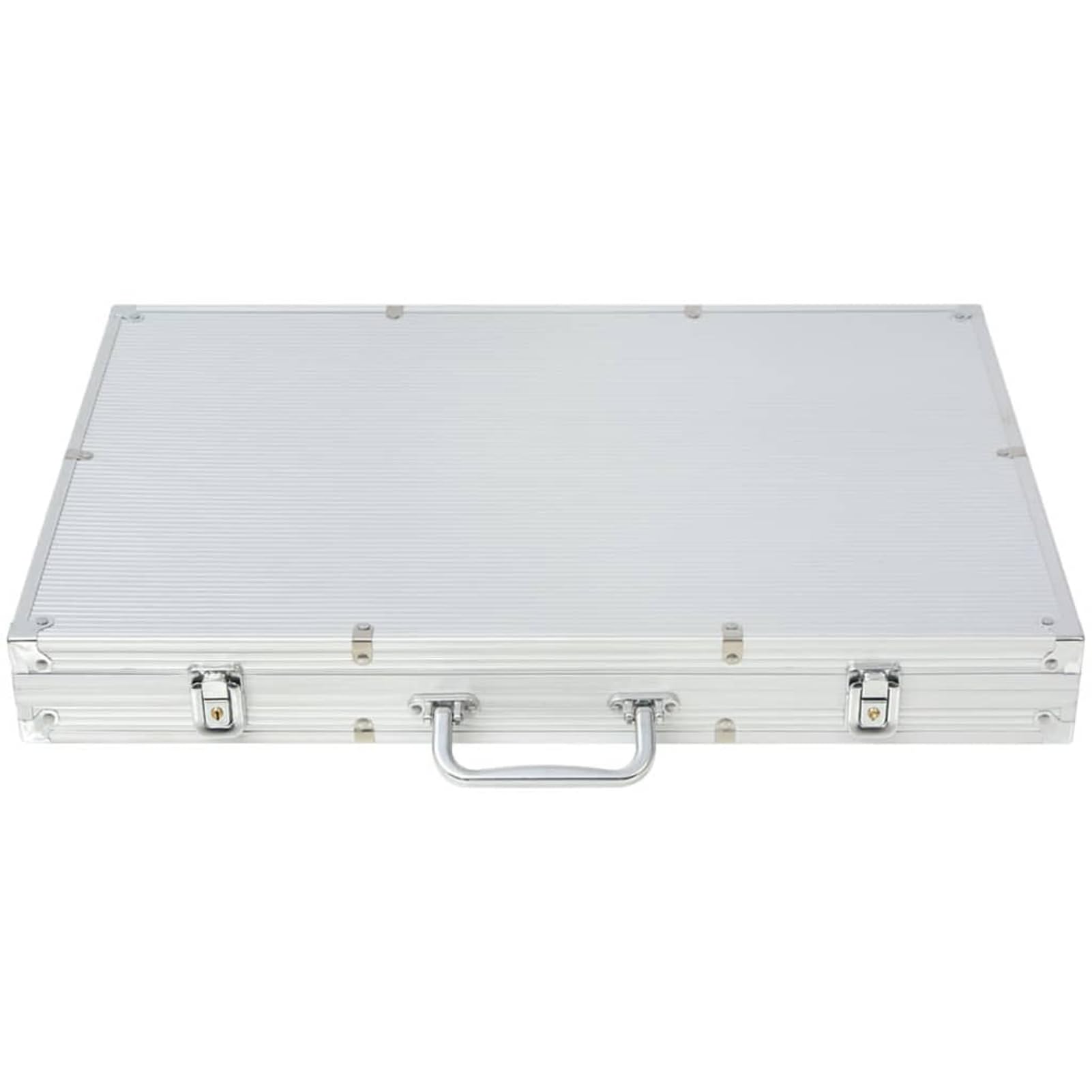 Homgoday Jeu de poker avec 1000 jetons laser mallette en aluminium Decks de cartes