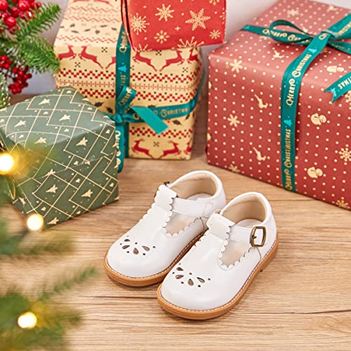 Image of PHIRAMIN Toddler Girl Mary Jane Dress Shoes-Little Girl School Uniform Shoes for Wedding Party