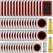 Bicycle 114 Pcs Tire Repair Tools, Bicycle Inner Tube Puncture Patches with Vulcanizing Patches, Self-Adhesive Bike Patchs, Flat Tire Puncture Patch Repair Kit for Bikes Motorcycle Tube Tire