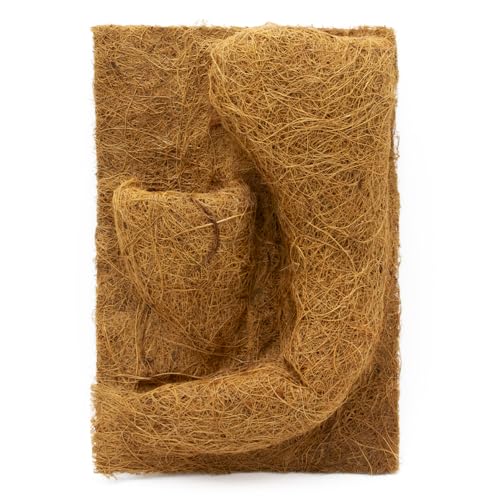 Kokosfaserrückwand mit Pflanztasche zur dekorativen Gestaltung von Terrarien (20x30 cm)