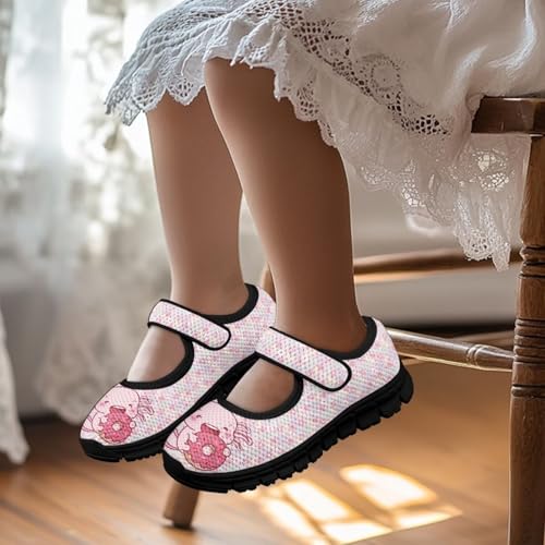Girls Axolotl Dress Shoes Mary Jane Shoes Princess Ballet Flats Flower Girl Wedding Party School Shoes3