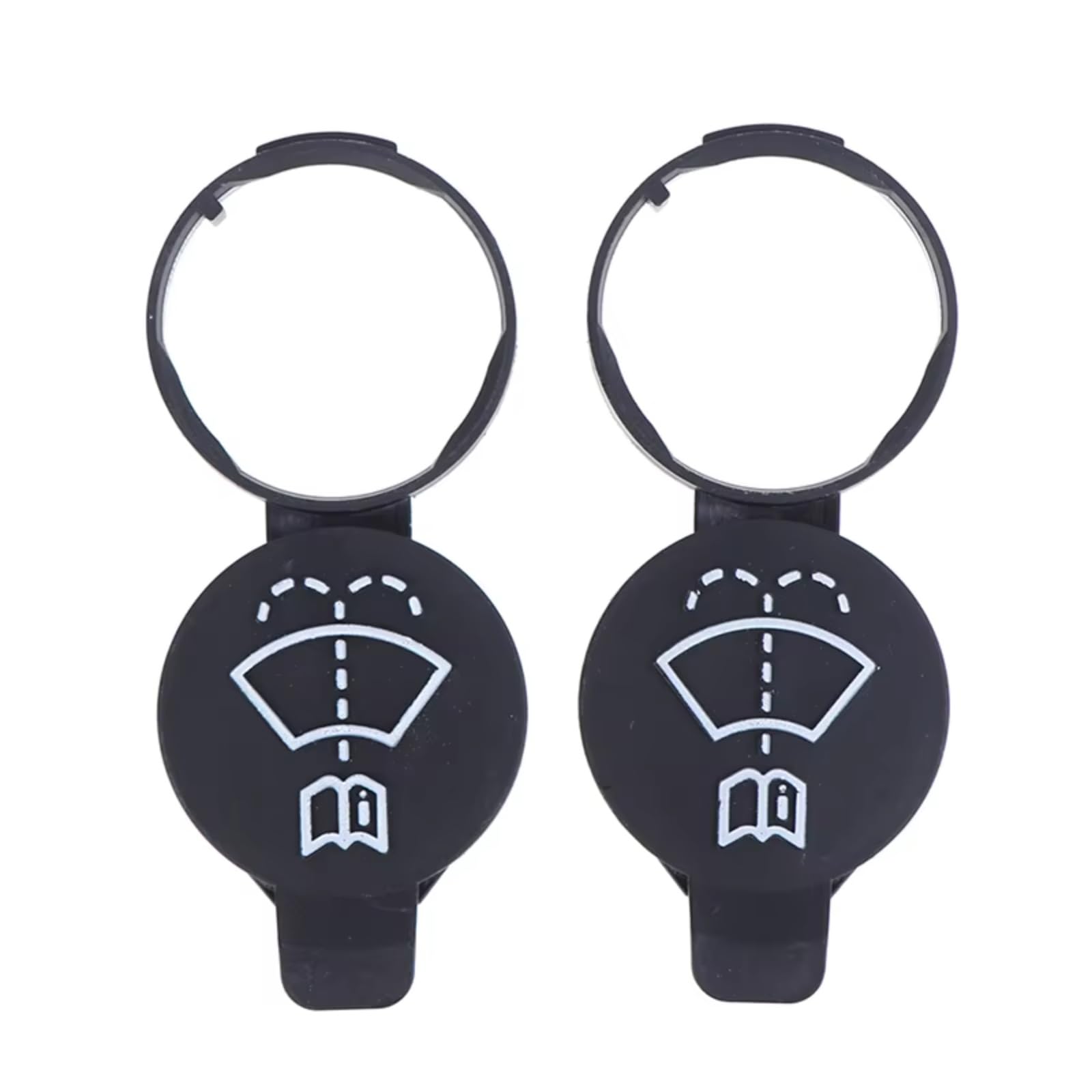 Tapa del depósito de líquido limpiaparabrisas Compatible con Chevrolet Camaro, Equinox 2010-2016 y Colorado 2015-2016. 2 Tapas para el depósito de líquido limpiaparabrisas.