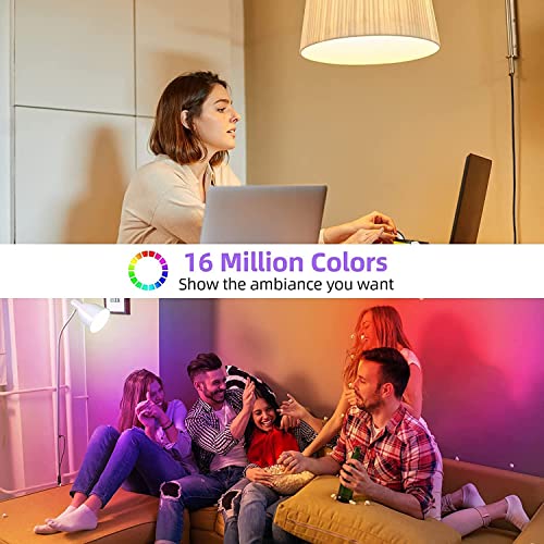 Marctronic Upgraded Smart Light Bulbs 13W 1300Lm Alexa Light Bulb Wifi Light Bulbs,Rgb Color Changing Smart Bulbs Work With Alexa, Google Home, Dimmer Smart Led Bulb A19 Soft White 2700K 1 Pack #TOP3