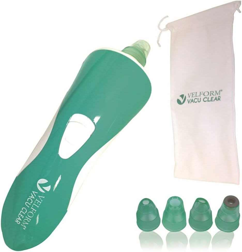 BEST DIRECT Velform Vacu Clear Vacu Vacu Effect Vacuum Actie Gezichtsporen, bevrijdt vuil verwijderen, reinigt huid gezicht hals borst wapens mee-eters