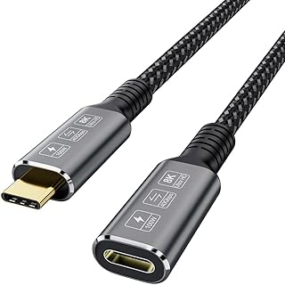 ConnBull Thunderbolt 4 Extension Cable, USB-C Cable to USB C Male to Female Supports 8K/5K@60Hz Video / 40Gbps Data Transfer / 100W Charging(0.8m)