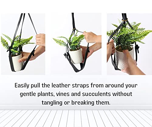 Generic Allynnhome Leather Plant Hanger Pot Included thumb #2