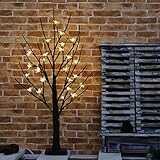 Vanthylit 2FT Battery Operated Cherry Blossom Bonsai Tree Lighted with 24Led Warm White for Home Night Light Festival Party