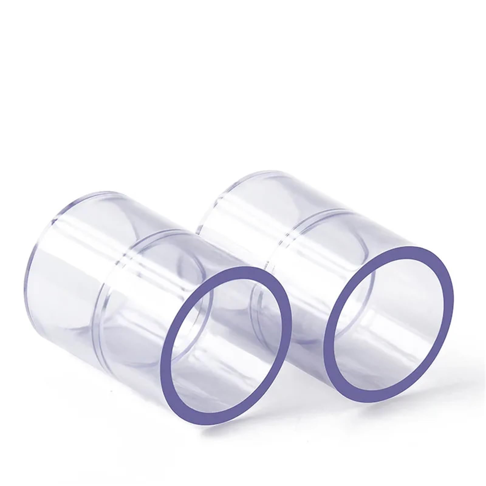 Conector de tubería de PVC Transparente de 20, 25, 32, 40 y 50 mm, Codo Recto en T, Adaptador for tubería de Agua de Acuario.(tee I.D 50mm)
