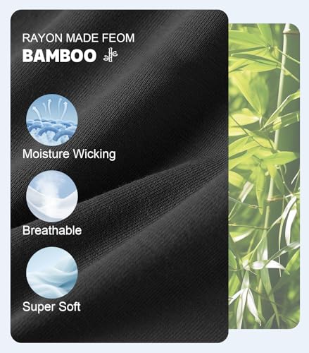 COLORFULLEAF Men's Underwear Soft Comfort Breathable Moisture Wicking Boxer Briefs for Men Packs 3D Pouch Open Fly without Scratchy Label (3B,L)2