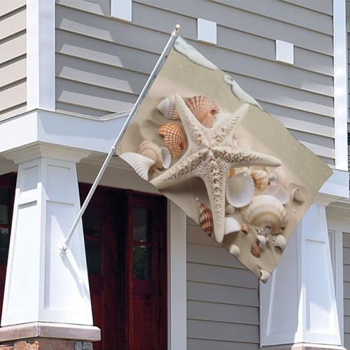 Drapeau de jardin avec œillets métalliques grand modèle 152 cm pour décoration de cour - 5