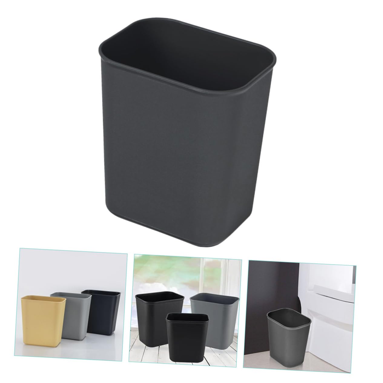 Zerodeko Bidone Della Spazzatura Di Plastica Per Casa Bidone Della Spazzatura Del Soggiorno Secchio Dei Rifiuti Domestica Senza Coperchio
