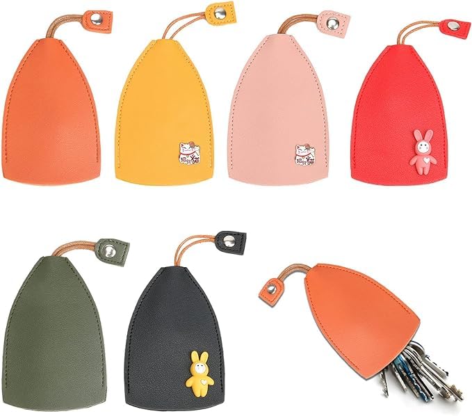 Divine Power Leather Key Chain, Leather Car Key Bag, Leather Protective Cover, for Key Organizer, Not Easy to Fall, Multicolor, One Size, Multicolour