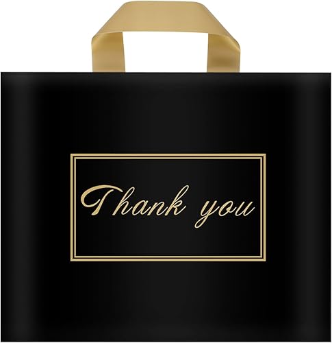 Miniatura 7 de Bolsas de agradecimiento, bolsas de plástico para compras de pequeñas empresas, bolsas de regalo extra gruesas a granel con asas para clientes