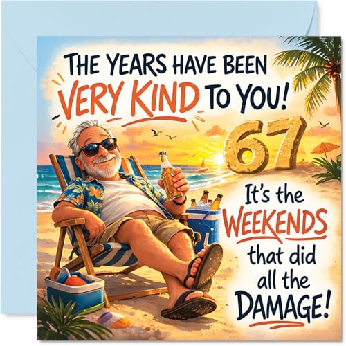 Stuff4 �ʔ���67�΂̒a�����J�[�h - �y���ȏ΂� - �r�[�`�Ń����b�N�X�����N�z�̐a�m - ���C���h�E�B�[�N�G���h�ɂ��Ă̑�_�ȃW���[�N - 5.7�C���`�����`�A�����t��