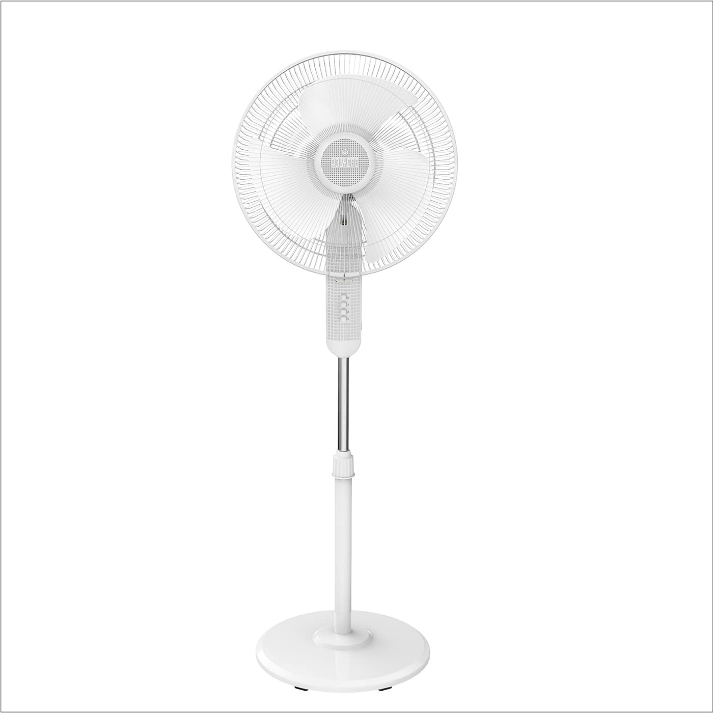 Polycab Aery 400mm Oscillating Pedestal Fan For Home, Office | Aerodynamic Blades with cutting edge design | 100% Copper Winding Motor | 2 Years Warranty【White】-image-38
