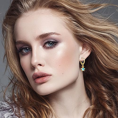 Preppy Earrings for Women Drop Dangle Earrings Set Aesthetic Earring Packs for Birthday Christmas Trendy Jewelry Gifts4