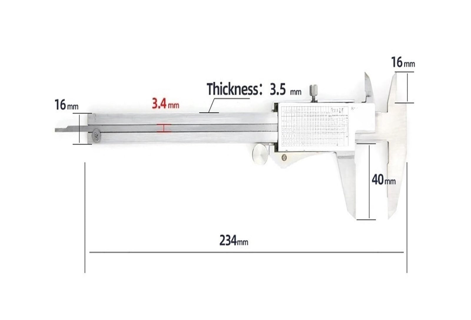 Calibri a corsoio digitali in acciaio inossidabile Strumenti di misurazione del pachimetro digitale(Dial Caliper)