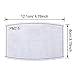 UTRIPSUNEW PM2.5 Activated Carbon Filter Replaceable 5 Layers Protective Filters Insert for Cotton Face Mask (10 Pieces)