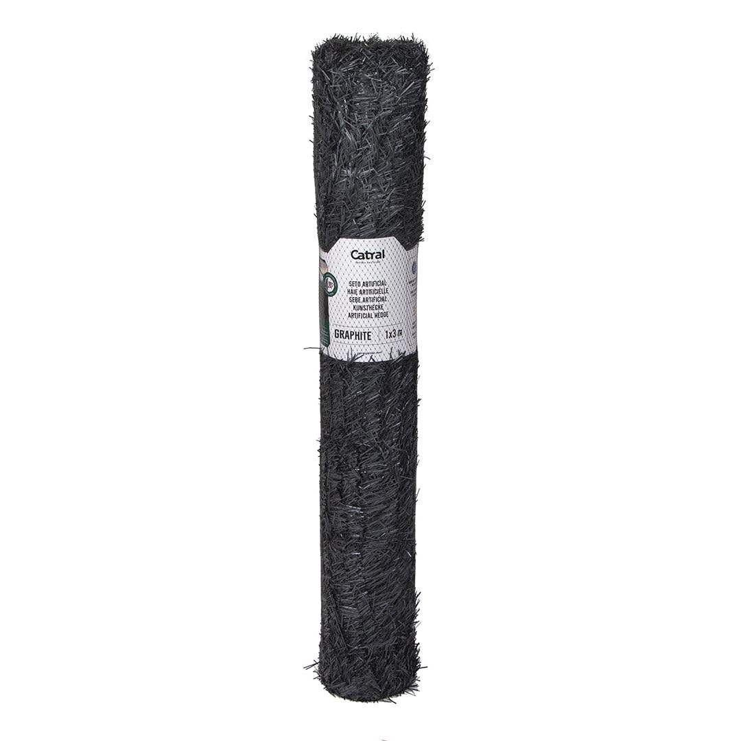 CATRAL | Seto Graphite 36V 1X3 M | Resistente a Rayos UV y Lluvia | Aspecto Natural y Frondoso | Jardín y Terrazas | Diseño Moderno