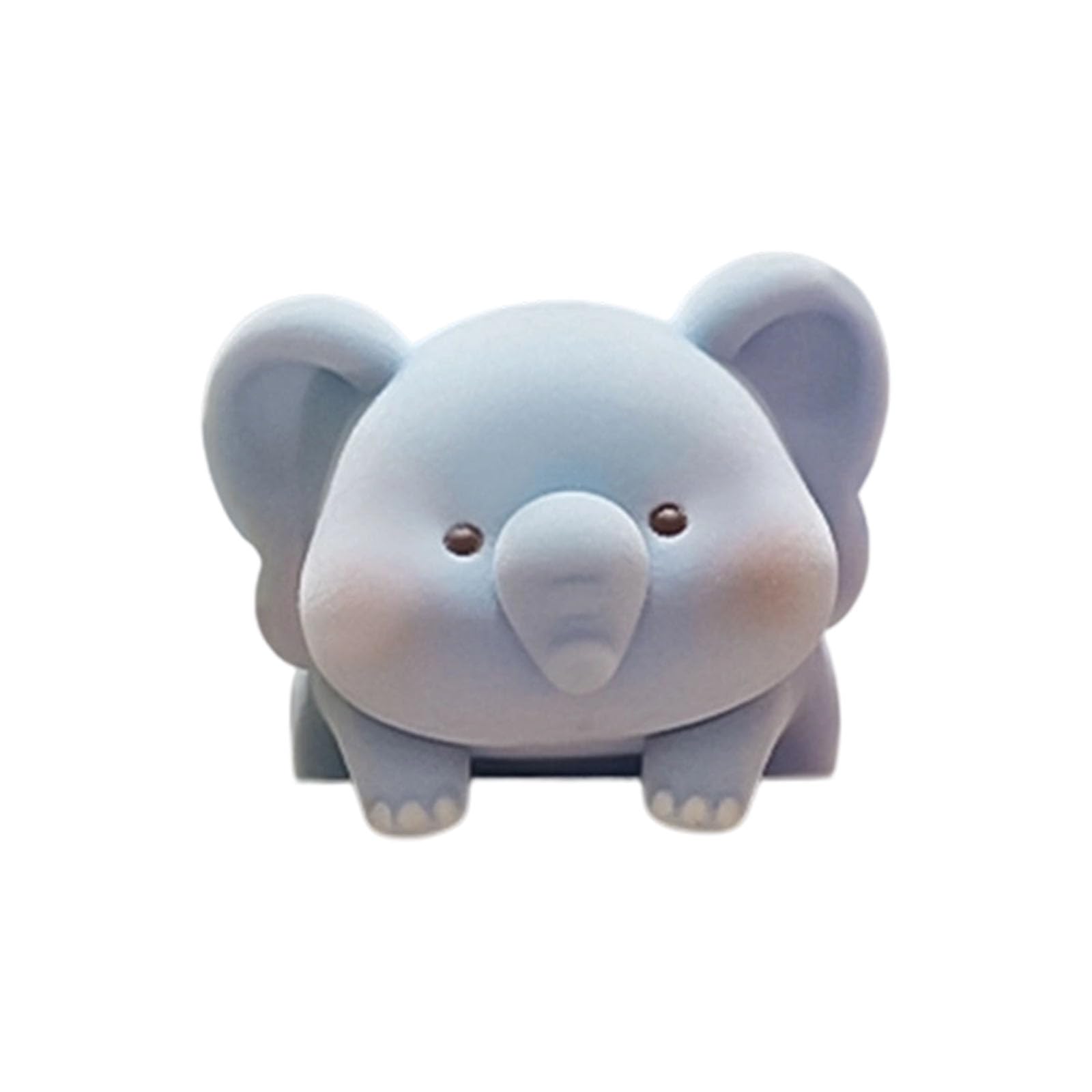 Furry Animal Figurine Decoration Small Enamel Miniature Animal Toy Car Dashboard Desktop Decoration Miniature Dashboard Figurine