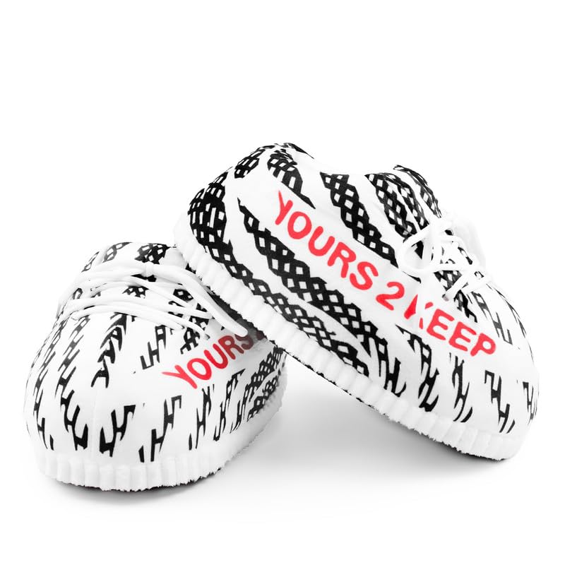 Yours 2 Keep Sneaker Slipper Collection - Zebra Y2K-703 Slipper Unisex One Size