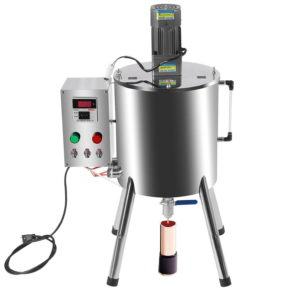 Máquina de llenado y mezcla de calefacción para pintalabios y cremas, solución de disolución y llenado de acero inoxidable