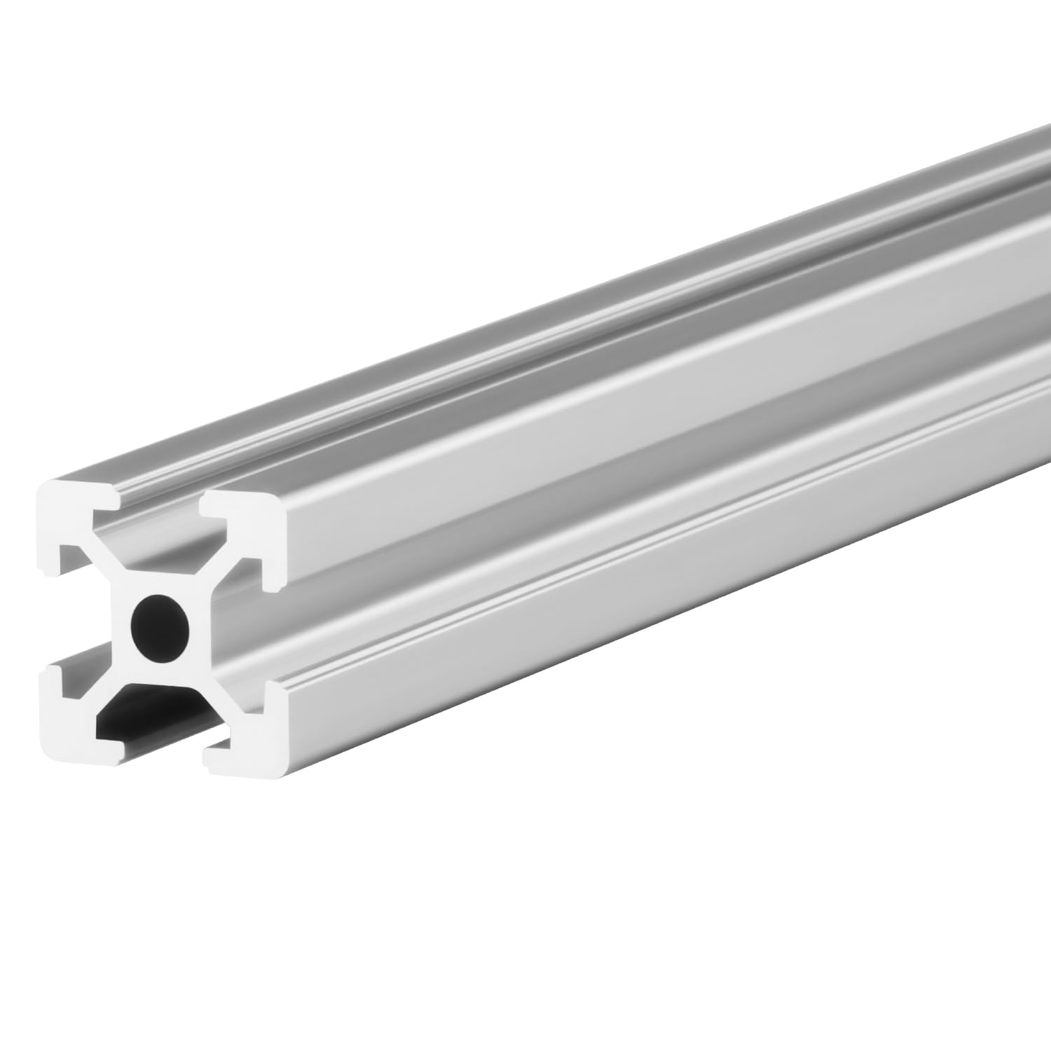Konstruktionsprofil 20x20mm im Zuschnitt, Nut 6, Typ-I, 1-2 Meter, System-, Montage-, Vierkant-, Alu Profil (4, SILBER ELOXIERT, 20 x 20mm (2 Meter))