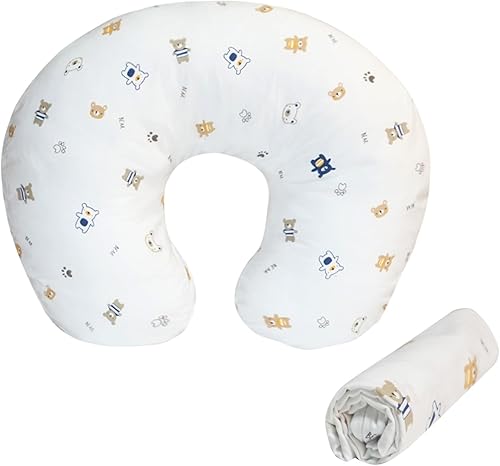 Miniatura 8 de Funda de almohada de lactancia (solo funda de almohada), funda extraíble de algodón suave para almohadas de lactancia, funda transpirable ultra