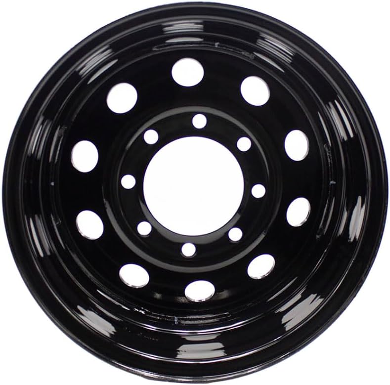 YDDVEHI Black 16x6 Steel Trailer Wheel 8x6.5 8-Lug Rim 2600 lbs Load - Boat & Cargo Compatible