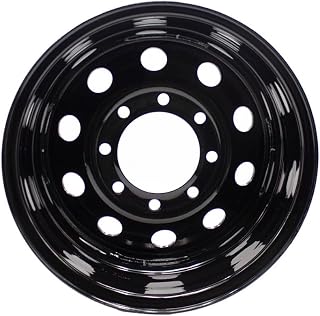 YDDVEHI Black 16x6 Steel Trailer Wheel 8x6.5 8-Lug Rim 2600 lbs Load - Boat & Cargo Compatible