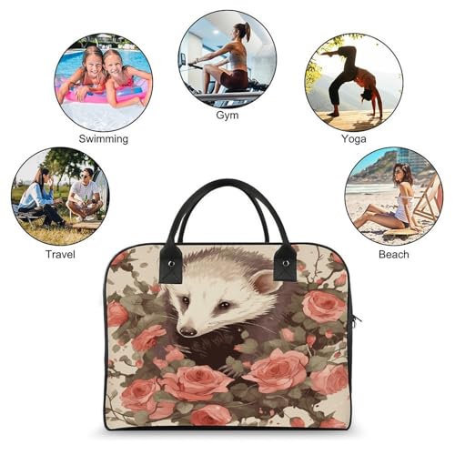Bolso Tote Nylon Ajustable con Cremallera para Laptop miniatura 4