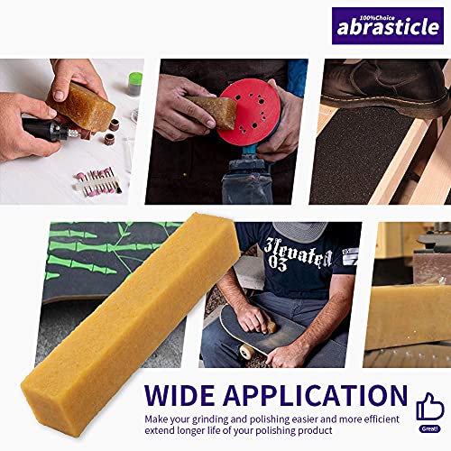 1-1/2\" x 1-1/2\" x 8\" Inch Abrasive Cleaning Eraser Stick, Must Have Accessory for Sanding Belts & Discs Sandpaper Rough Tape, Skateboard and Shoes, Woodworking Shop Tools for Sanding Perfection