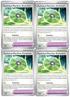 Technical Machine Evolution 178 182 Pokemon x4 Card Lot Paradox Rift Playset