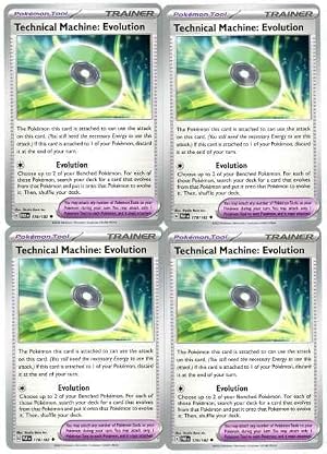 Technical Machine Evolution 178 182 Pokemon x4 Card Lot Paradox Rift Playset