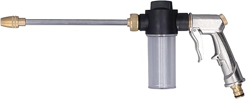 Miniatura 7 de Pistola de agua de alta presión – Pulverizador de boquilla de manguera de jardín ajustable, capacidad de 3.4 fl oz, lavadora de espuma de rango de