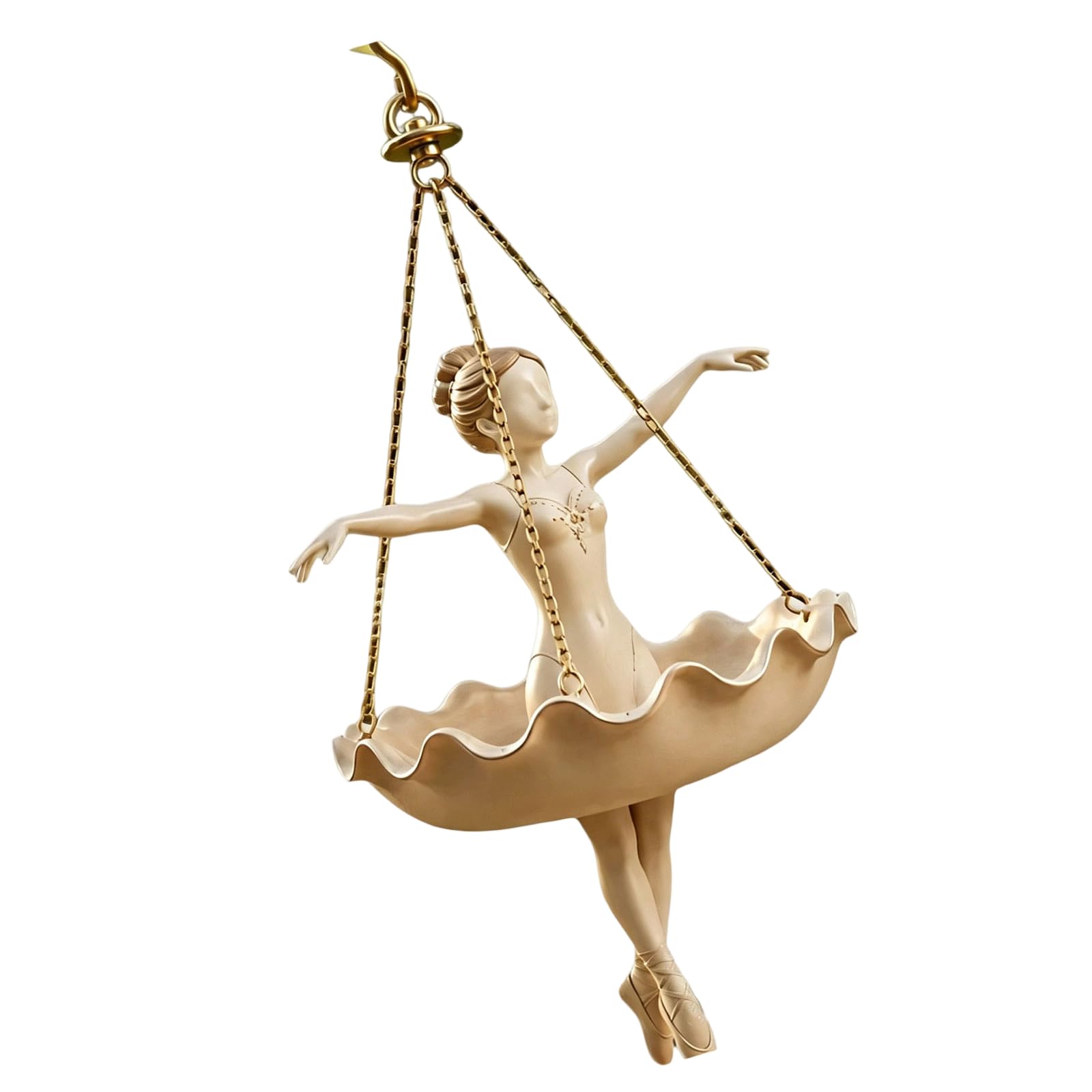 Macetero de bailarina y soporte de flores suspendido para interiores