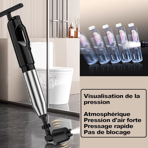 Deboucheur canalisation Pompe Haute Pression avec 4 Ventouses Interchangeables - 5
