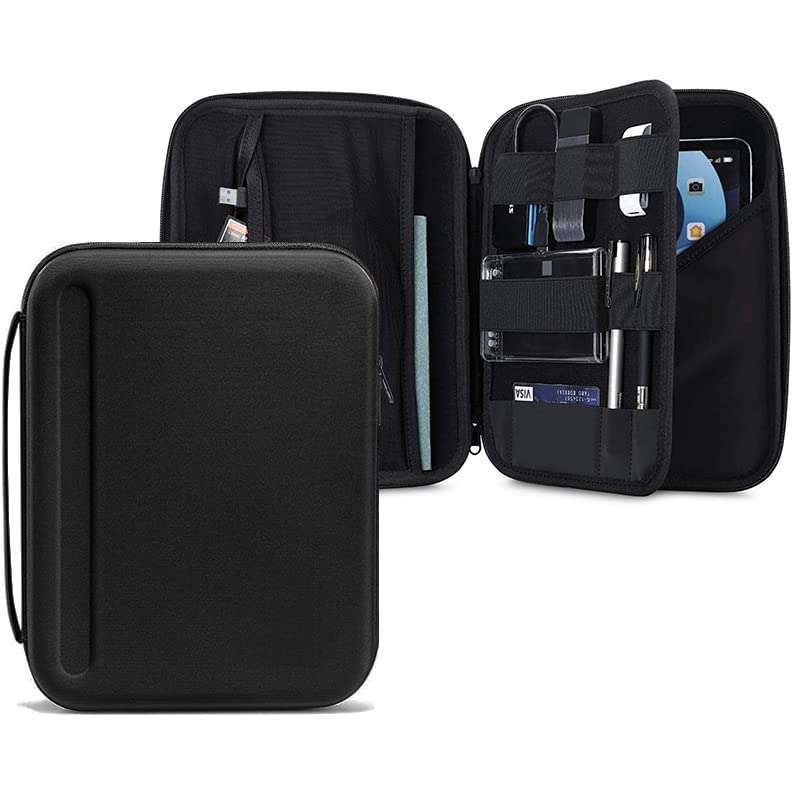 SwooK Portfolio Case for iPad Pro 12.9-inch 2021/2020/2018 Fits Surface Pro 12.3, Protective Sleeve with Accessories Pocket, Carrying Storage for iPad/Hubs/Cables/Magic Keyboard, (12.9 Inch, Black) (B09VT4SFXR) Amazon Price History, Amazon Price Tracker