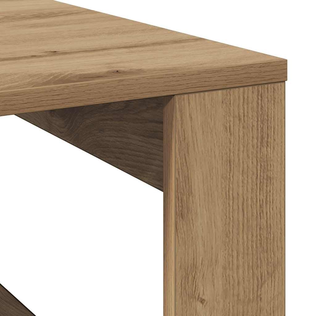 Mesa auxiliar blanca 50 x 50 x 35 cm de material de madera con tablero robusto para bebidas y aperitivos, fácil de limpiar, práctica mesa auxiliar de madera 50 x 50 x 35 cm, color blanco
