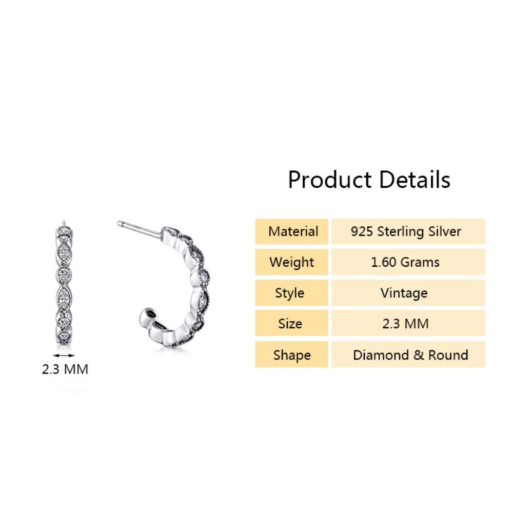 orecchino Orecchini Pendenti Orecchini a Bottone in Argento Sterling s925 Design Semplice con zirconi Trasparenti per Le Donne Gioielli da Sposa Gioielli Accessori per Ragazze Accessori Moda per