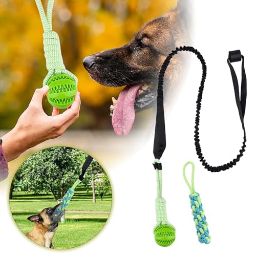 Jouet à mâcher Tug of War interactif pour chiens, noir 33 x 5,5 cm