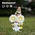 LA Jolie Muse 11.7'' Solar Gnomes Garden Statues-Resin Bee Gnomes Figurine Sunflower Decor with Solar LED Lights for Outdoor Gnomes Decorations for Yard Patio Lawn Porch, Garden Gifts for Mom