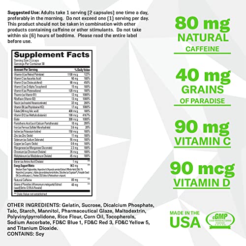 Performix Sst Multi+ - Multivitamin - Immune Support And Fat Metabolism - Natural Energy Boost - Caffeine, Folic Acid, Biotin, Vitamin D, C, A, B1, And Vitamin E - Timed Release - Women And Men -60 Ct #TOP1
