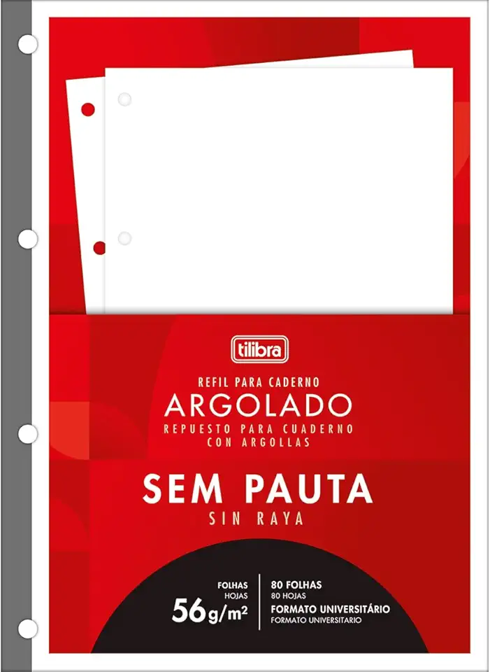 Tilibra - Caderno Universitário Tiliflex Academia S 80F, Multicor